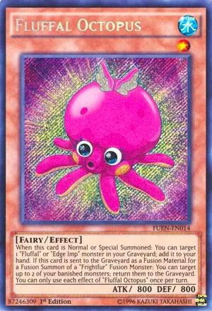 Fluffal Octopus FUEN-EN014 Unlimited Yu-Gi-Oh card from Fusion Enforcers