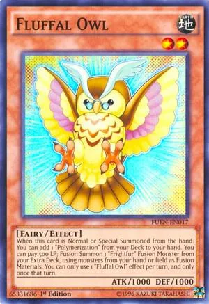 Fluffal Owl FUEN-EN017 Unlimited Yu-Gi-Oh card from Fusion Enforcers