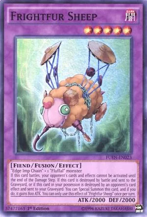 Frightfur Sheep FUEN-EN023 Unlimited Yu-Gi-Oh card from Fusion Enforcers