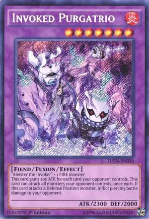 Invoked Purgatrio FUEN-EN030 1st Edition Yu-Gi-Oh card from Fusion Enforcers