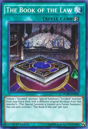 The Book of the Law FUEN-EN036 Unlimited Yu-Gi-Oh card from Fusion Enforcers