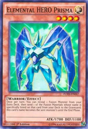 Elemental HERO Prisma FUEN-EN047 Unlimited Yu-Gi-Oh card from Fusion Enforcers