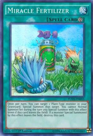 Miracle Fertilizer FUEN-EN053 1st Edition Yu-Gi-Oh card from Fusion Enforcers