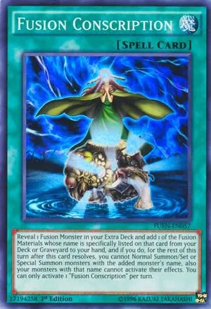 Fusion Conscription FUEN-EN057 1st Edition Yu-Gi-Oh card from Fusion Enforcers