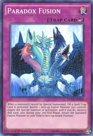 Paradox Fusion FUEN-EN058 Unlimited Yu-Gi-Oh card from Fusion Enforcers