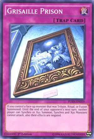 Grisaille Prison FUEN-EN059 Unlimited Yu-Gi-Oh card from Fusion Enforcers