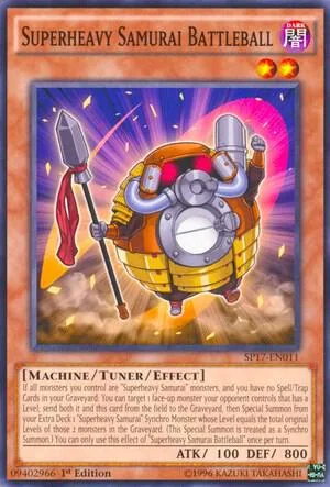 Superheavy Samurai Battleball SP17-EN011 Yu-Gi-Oh card from Star Pack - Battle Royal