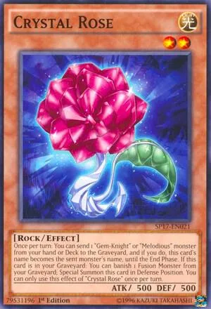 Crystal Rose Starfoil SP17-EN021 Yu-Gi-Oh card from Star Pack - Battle Royal