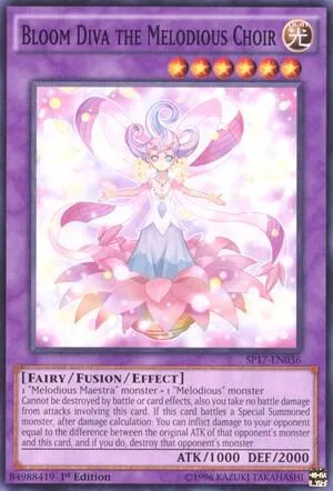 Bloom Diva the Melodious Choir SP17-EN036 Yu-Gi-Oh card from Star Pack - Battle Royal