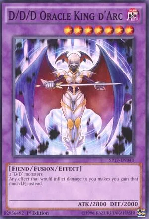 D/D/D Oracle King d'Arc Starfoil SP17-EN040 Yu-Gi-Oh card from Star Pack - Battle Royal