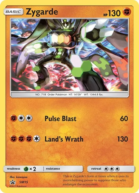 Zygarde #SM15 Holofoil Pokémon card from SM Promos
