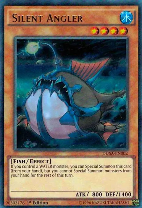 Silent Angler DUSA-EN002 Yu-Gi-Oh card from Duelist Saga