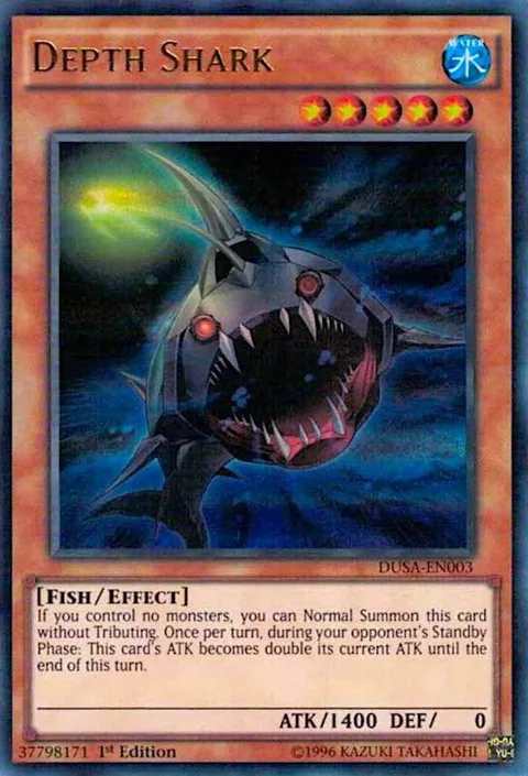 Depth Shark DUSA-EN003 Yu-Gi-Oh card from Duelist Saga