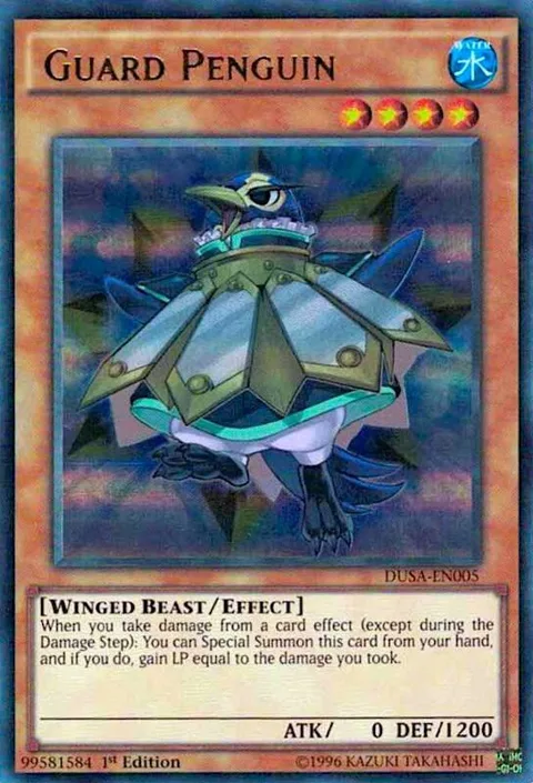 Guard Penguin DUSA-EN005 Yu-Gi-Oh card from Duelist Saga