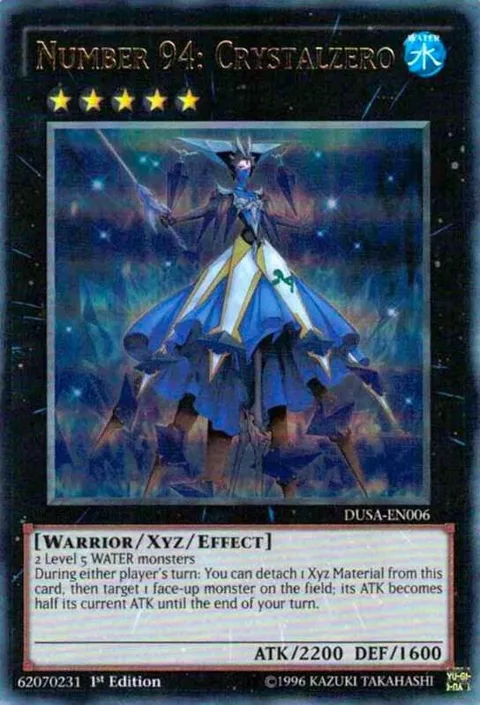 Number 94: Crystalzero DUSA-EN006 Yu-Gi-Oh card from Duelist Saga