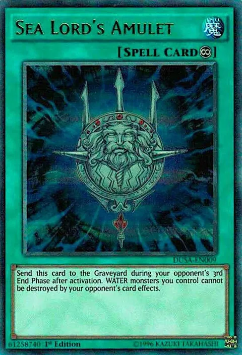 Sea Lord's Amulet DUSA-EN009 Yu-Gi-Oh card from Duelist Saga