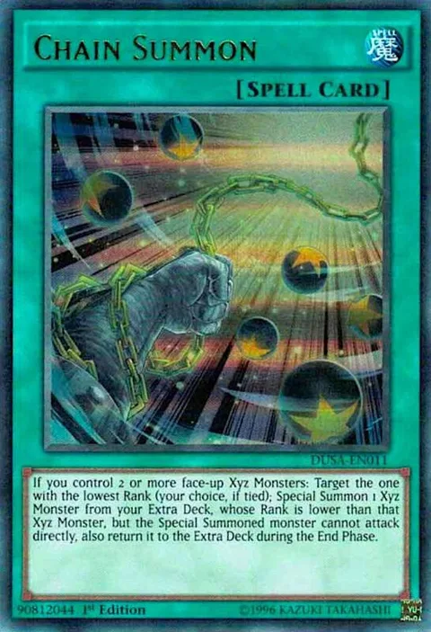 Chain Summon DUSA-EN011 Yu-Gi-Oh card from Duelist Saga