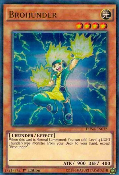 Brohunder DUSA-EN012 Yu-Gi-Oh card from Duelist Saga