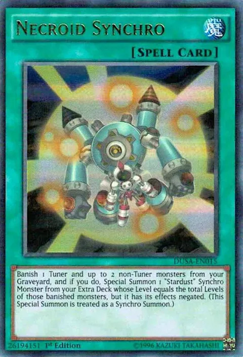 Necroid Synchro DUSA-EN015 Yu-Gi-Oh card from Duelist Saga