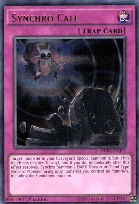 Synchro Call DUSA-EN017 Yu-Gi-Oh card from Duelist Saga