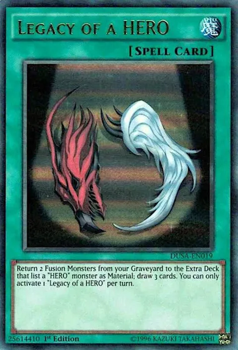 Legacy of a HERO DUSA-EN019 Yu-Gi-Oh card from Duelist Saga