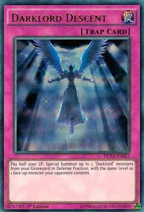 Darklord Descent DUSA-EN023 Yu-Gi-Oh card from Duelist Saga