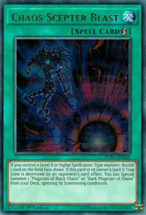 Chaos Scepter Blast DUSA-EN025 Yu-Gi-Oh card from Duelist Saga
