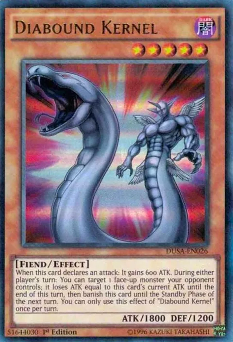 Diabound Kernel DUSA-EN026 Yu-Gi-Oh card from Duelist Saga