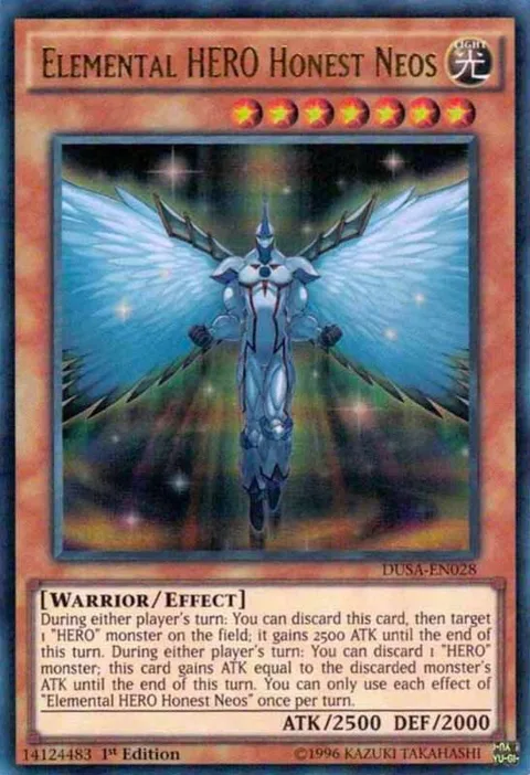 Elemental HERO Honest Neos DUSA-EN028 Yu-Gi-Oh card from Duelist Saga