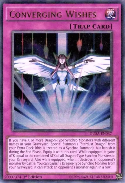 Converging Wishes DUSA-EN037 Yu-Gi-Oh card from Duelist Saga