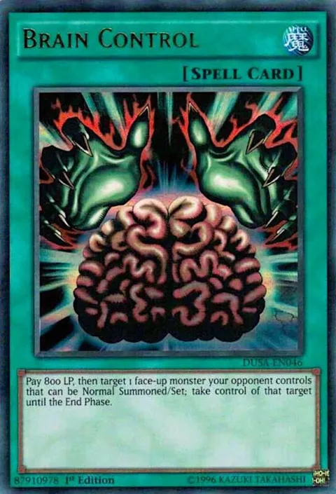 Brain Control DUSA-EN046 Yu-Gi-Oh card from Duelist Saga
