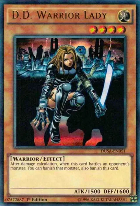 D.D. Warrior Lady DUSA-EN051 Yu-Gi-Oh card from Duelist Saga