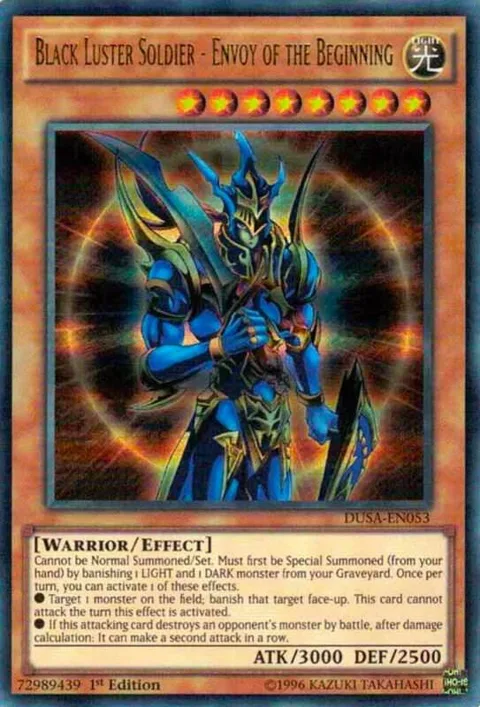 Black Luster Soldier - Envoy of the Beginning DUSA-EN053 Yu-Gi-Oh card from Duelist Saga