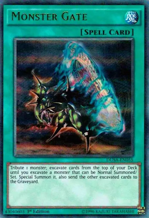 Monster Gate DUSA-EN055 Yu-Gi-Oh card from Duelist Saga
