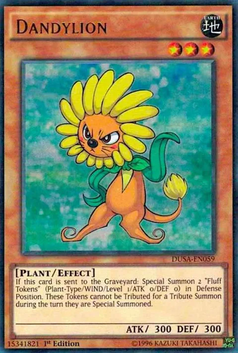 Dandylion DUSA-EN059 Yu-Gi-Oh card from Duelist Saga