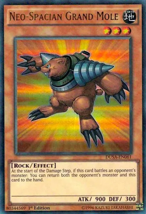 Neo-Spacian Grand Mole DUSA-EN061 Yu-Gi-Oh card from Duelist Saga