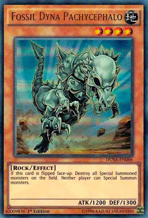 Fossil Dyna Pachycephalo DUSA-EN066 Yu-Gi-Oh card from Duelist Saga