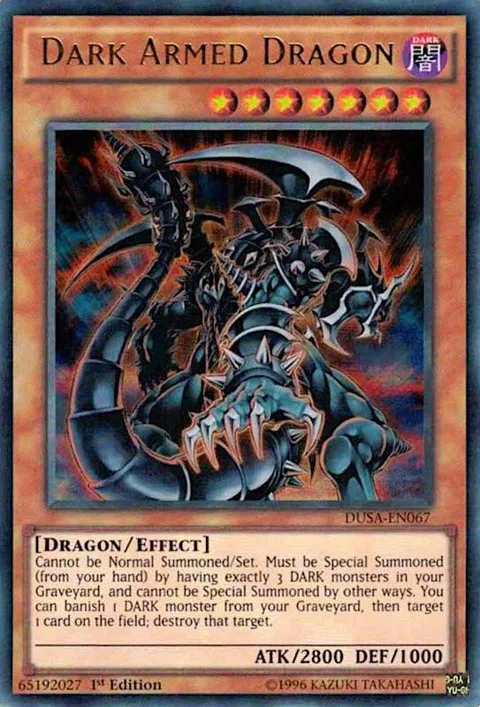 Dark Armed Dragon DUSA-EN067 Yu-Gi-Oh card from Duelist Saga
