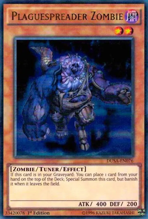 Plaguespreader Zombie DUSA-EN076 Yu-Gi-Oh card from Duelist Saga