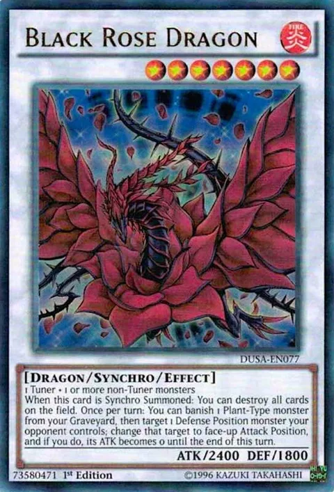 Black Rose Dragon DUSA-EN077 Yu-Gi-Oh card from Duelist Saga