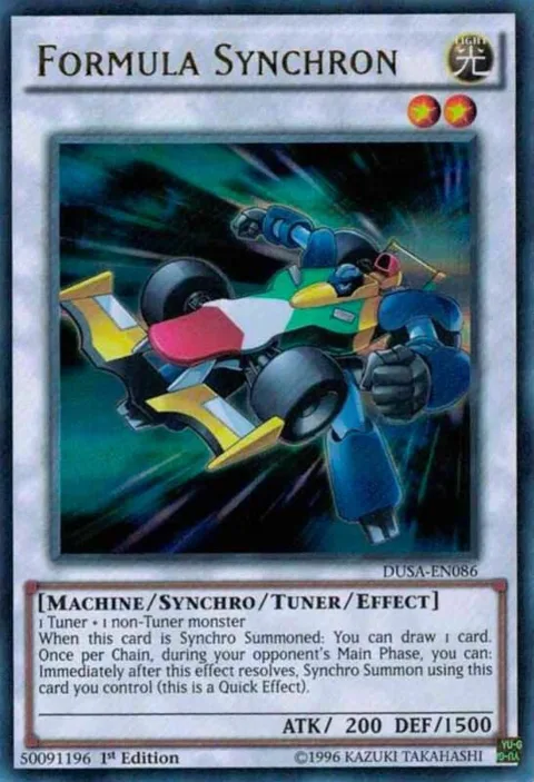 Formula Synchron DUSA-EN086 Yu-Gi-Oh card from Duelist Saga
