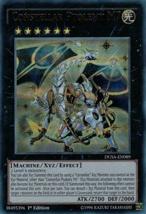Constellar Ptolemy M7 DUSA-EN089 Yu-Gi-Oh card from Duelist Saga