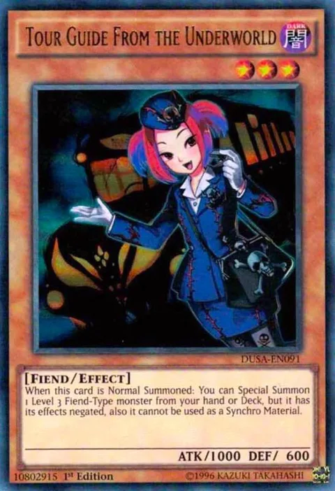 Tour Guide From the Underworld DUSA-EN091 Yu-Gi-Oh card from Duelist Saga