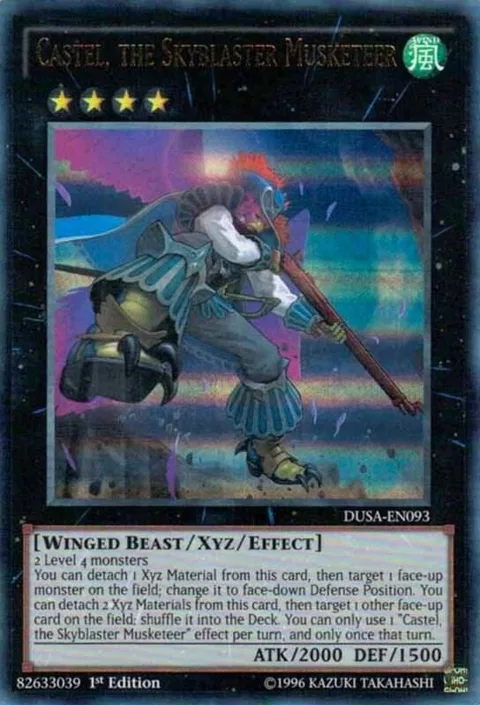 Castel, the Skyblaster Musketeer DUSA-EN093 Yu-Gi-Oh card from Duelist Saga