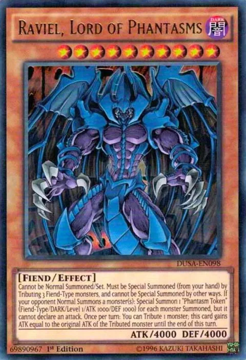 Raviel, Lord of Phantasms DUSA-EN098 Yu-Gi-Oh card from Duelist Saga