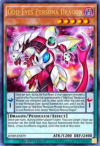 Odd-Eyes Persona Dragon JUMP-EN079 Yu-Gi-Oh card from Shonen Jump Magazine Promos