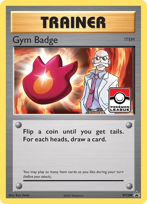 Gym Badge Blaine #XY209 Holofoil Pokémon card from XY Promos