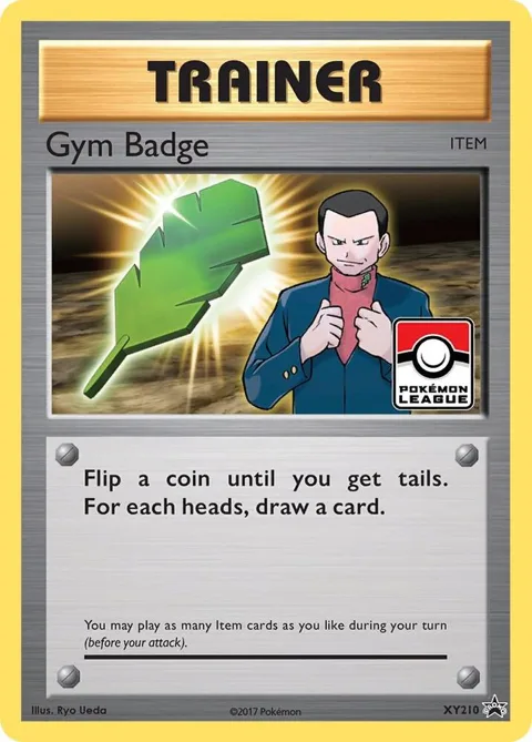 Gym Badge Giovanni #XY210 Holofoil Pokémon card from XY Promos