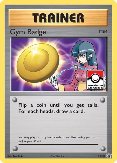 Gym Badge Sabrina #XY208 Holofoil Pokémon card from XY Promos