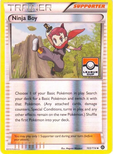 Ninja Boy - 103/114 League Cup #103/114 Reverse Holofoil Pokémon card from League & Championship Cards